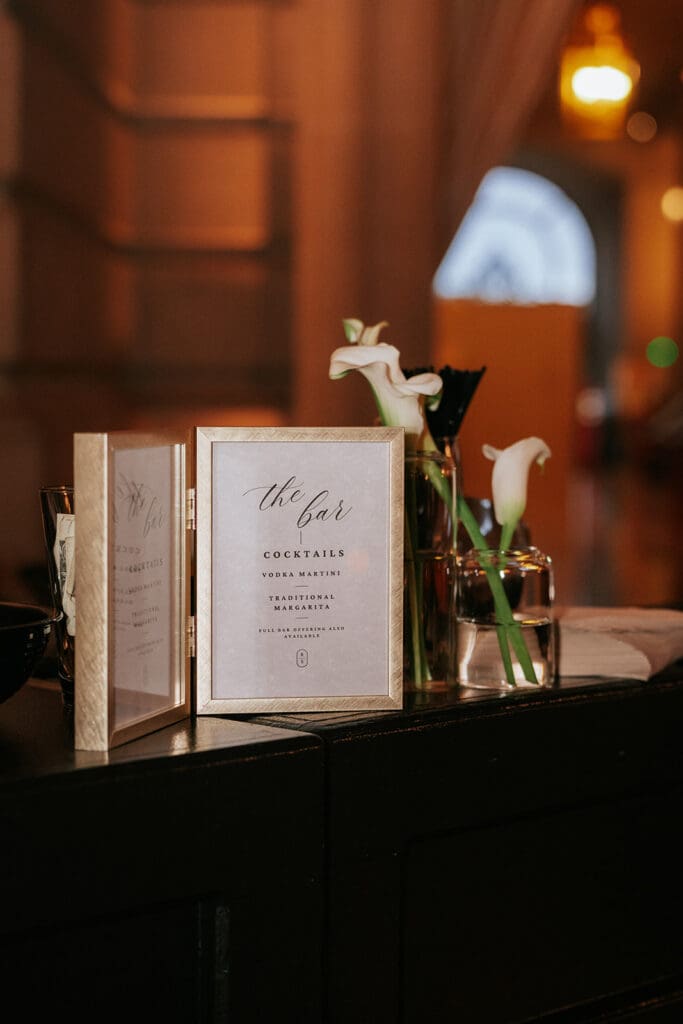 bartenders unlimited bar menu at SF City Hall
